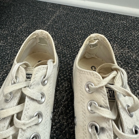 White Platform Low Top Converse - Picture 3 of 4